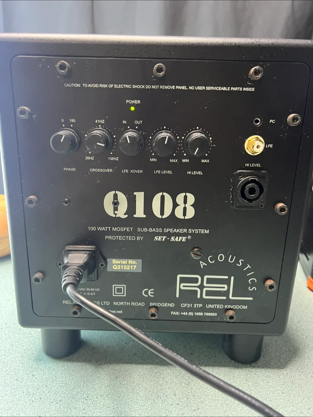 REL Acoustics Q108 Sub-Bass Speaker System thumbnail