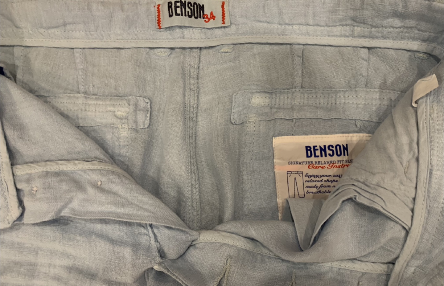 Benson Blue Linen Shorts - photo 2
