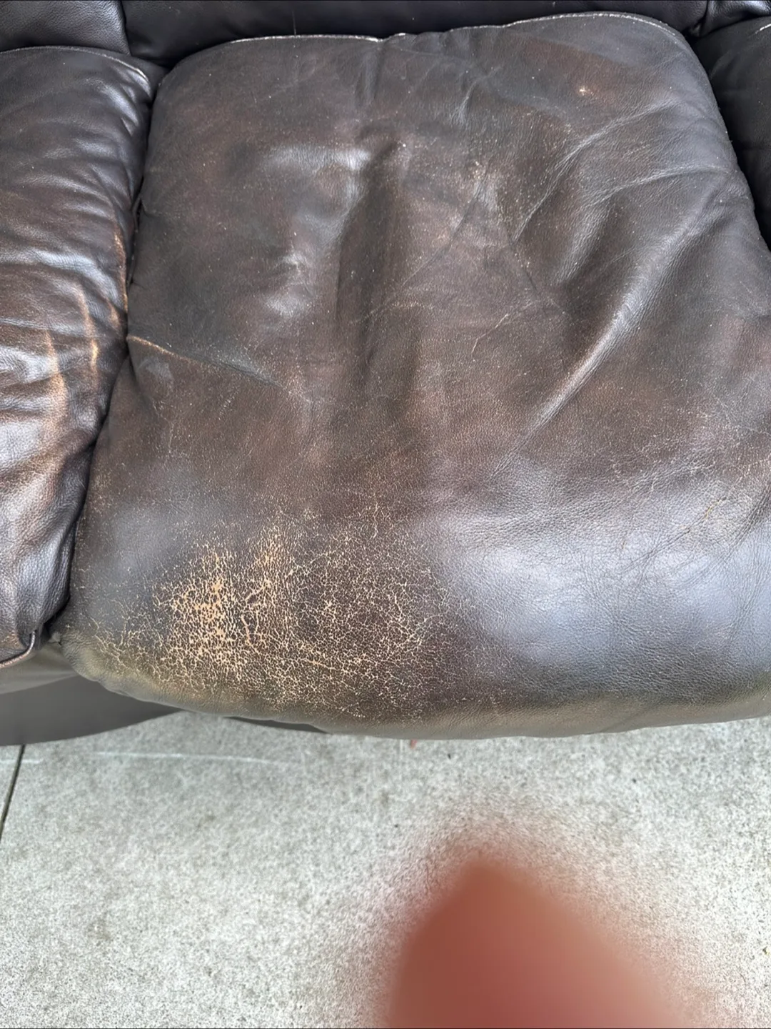 Brown Leather Sofa image indicator(3)