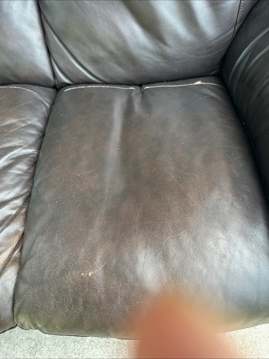 Brown Leather Sofa image indicator(4)
