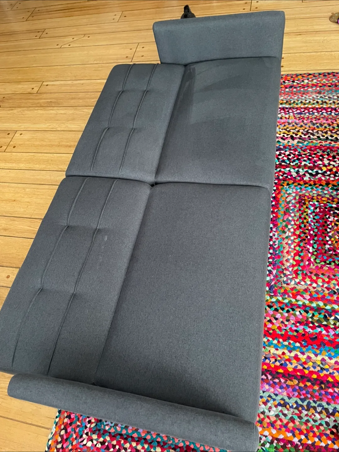 Stylish Grey Convertible Sofa Bed image indicator(6)