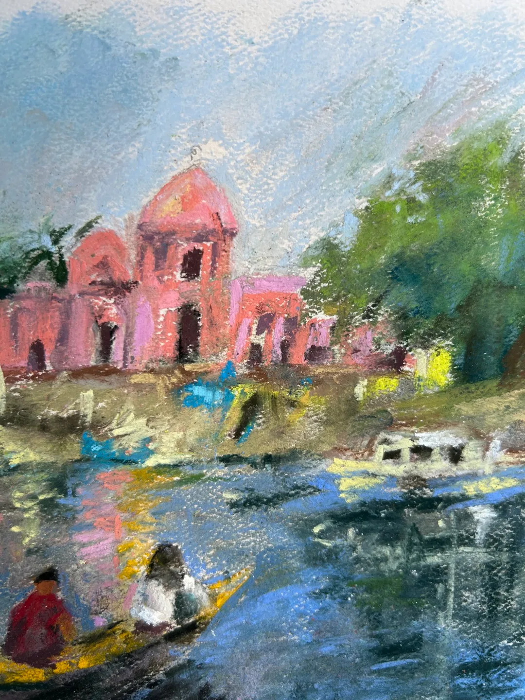 “Journey to Pink Castle” Original Pastel Painting image indicator(4)