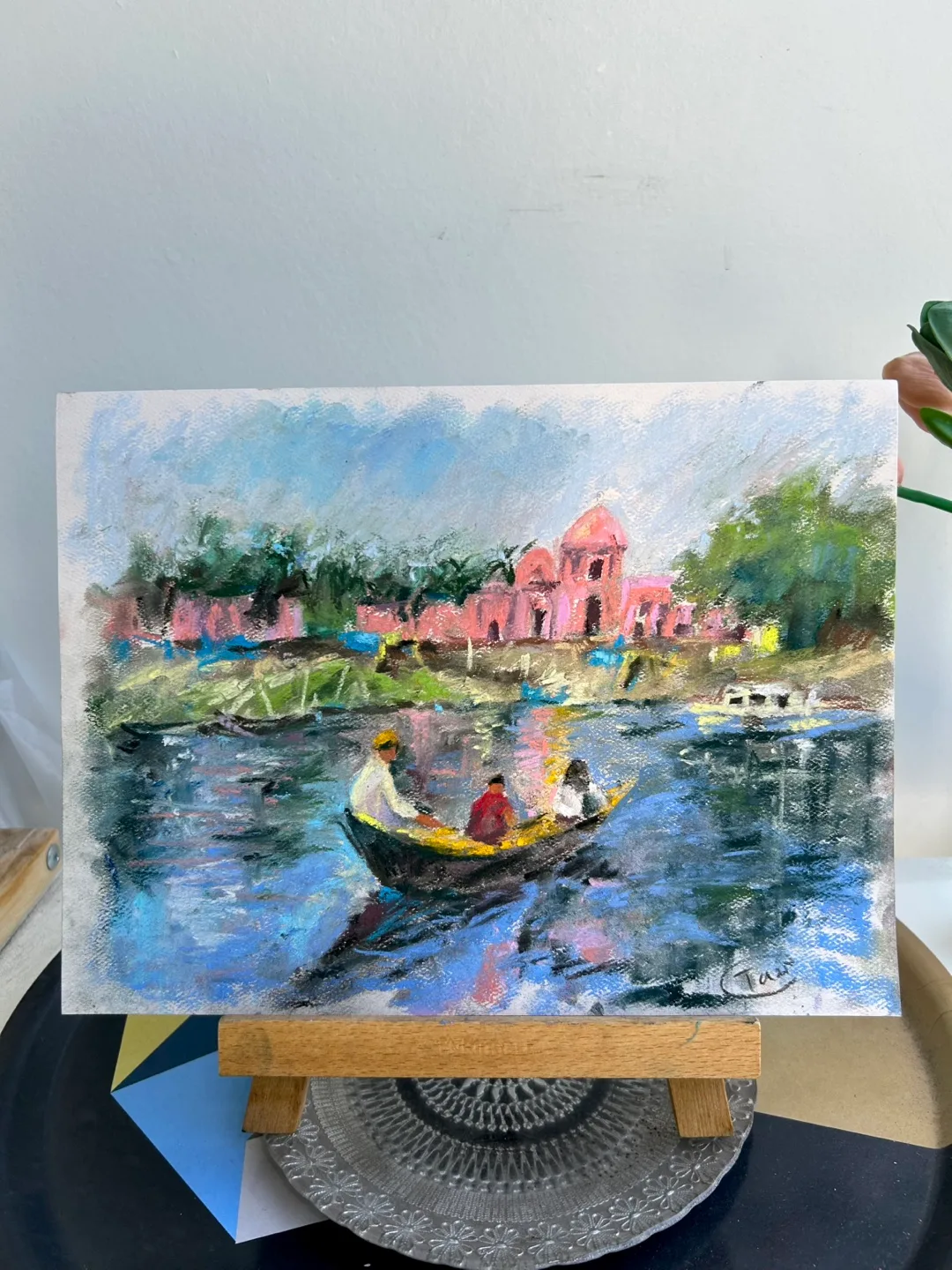 “Journey to Pink Castle” Original Pastel Painting image indicator(2)