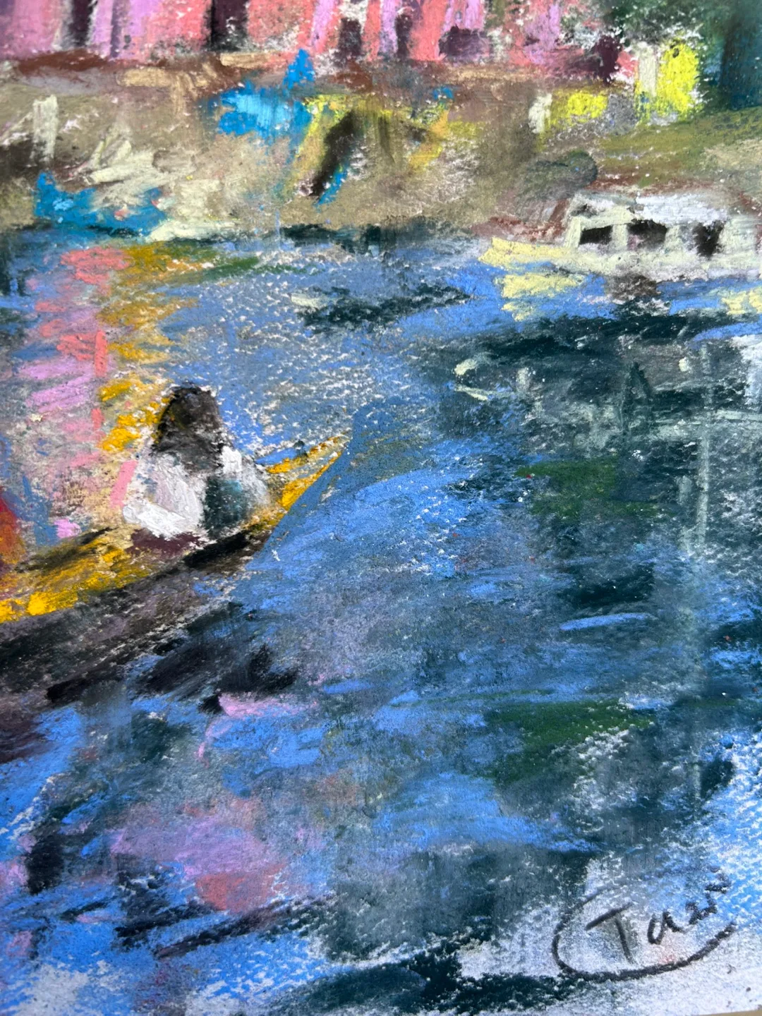 “Journey to Pink Castle” Original Pastel Painting image indicator(5)