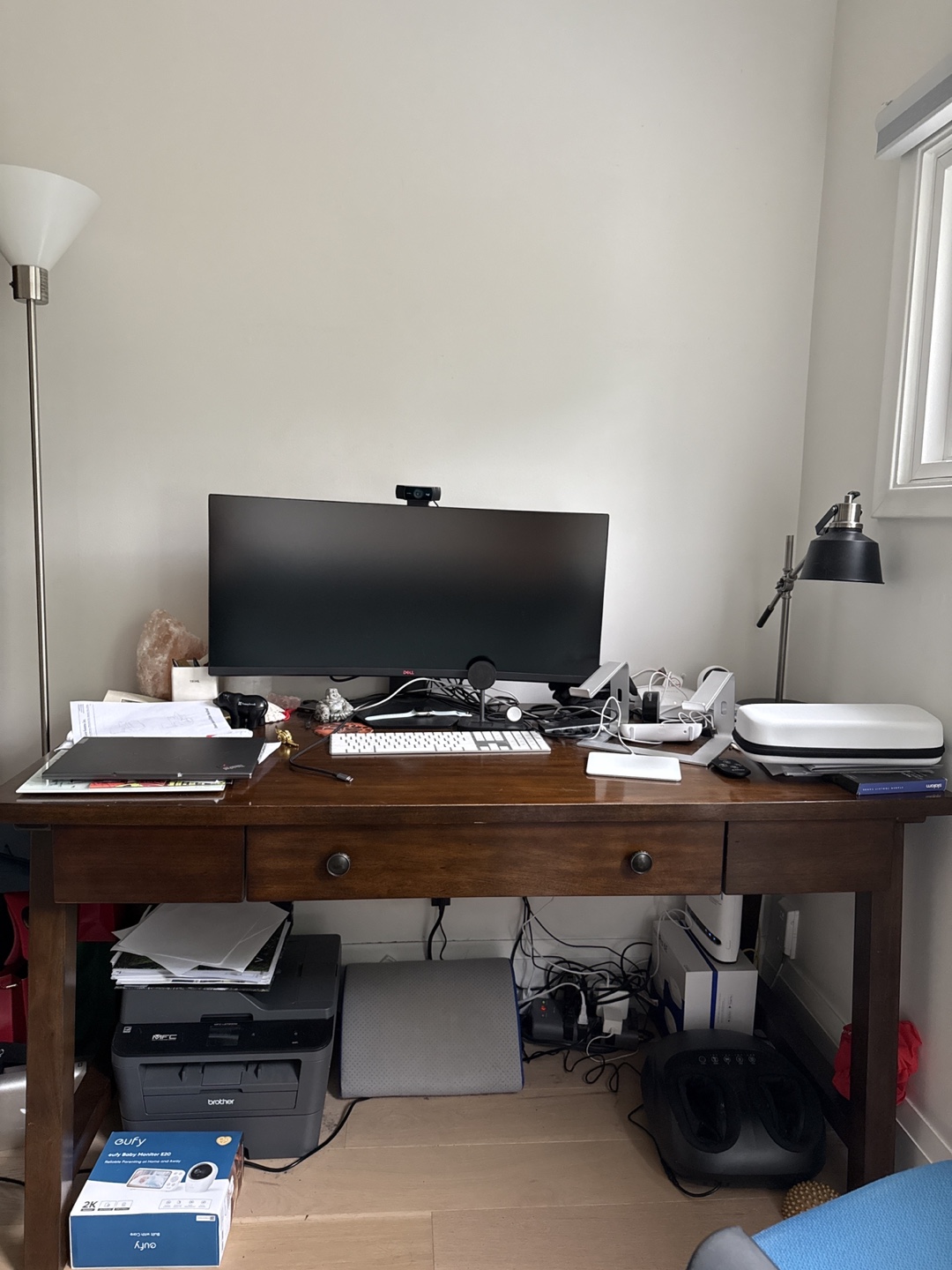 Wooden Desk and Bookshelf - photo 4