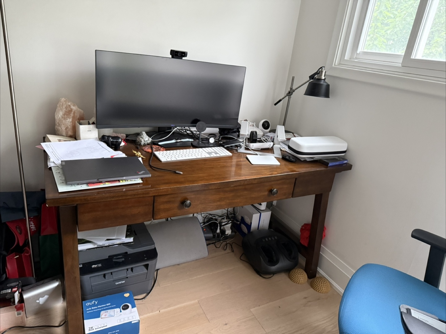Wooden Desk and Bookshelf - photo 3