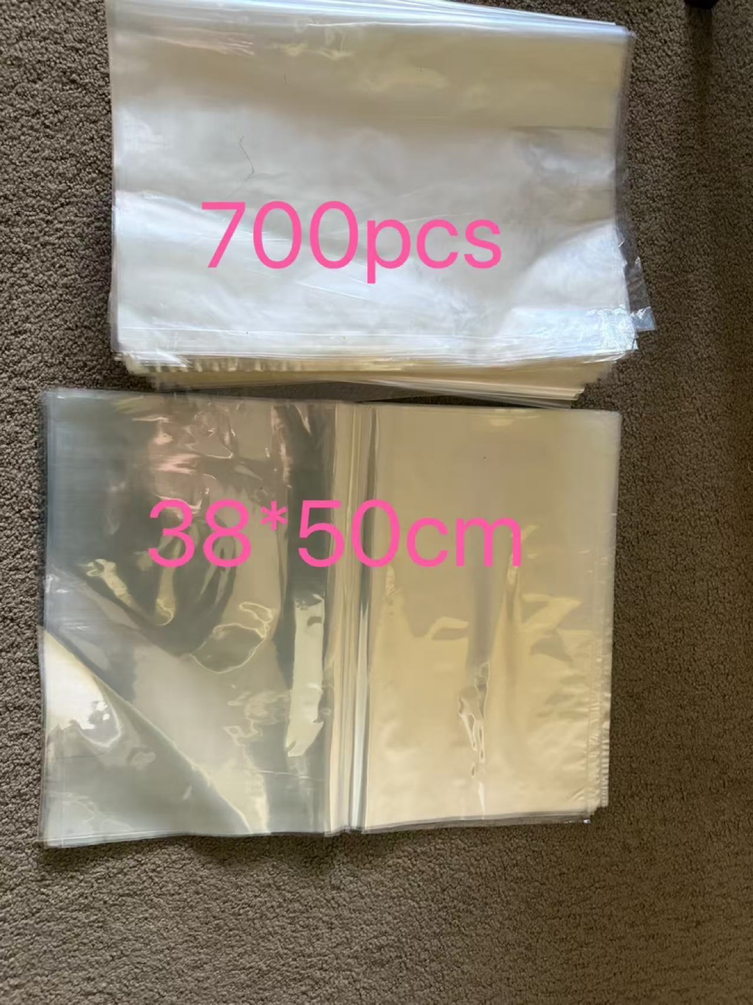 Clear Plastic Sleeves - 700 Pieces