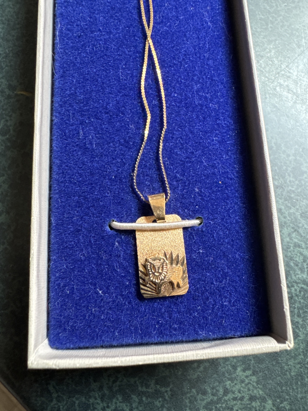 Gold Leo Pendant Necklace - photo 2