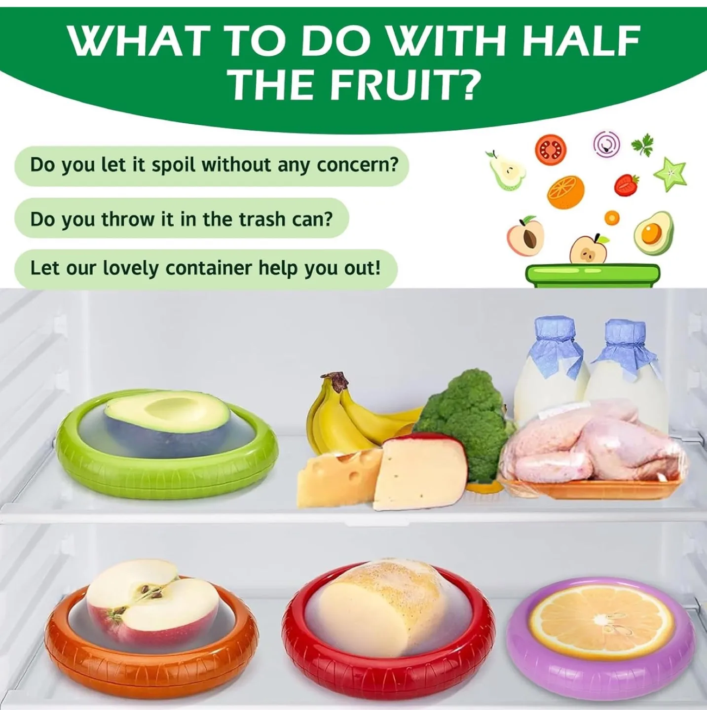 Avocado and Onion Storage Set - Fruit Savers image indicator(4)