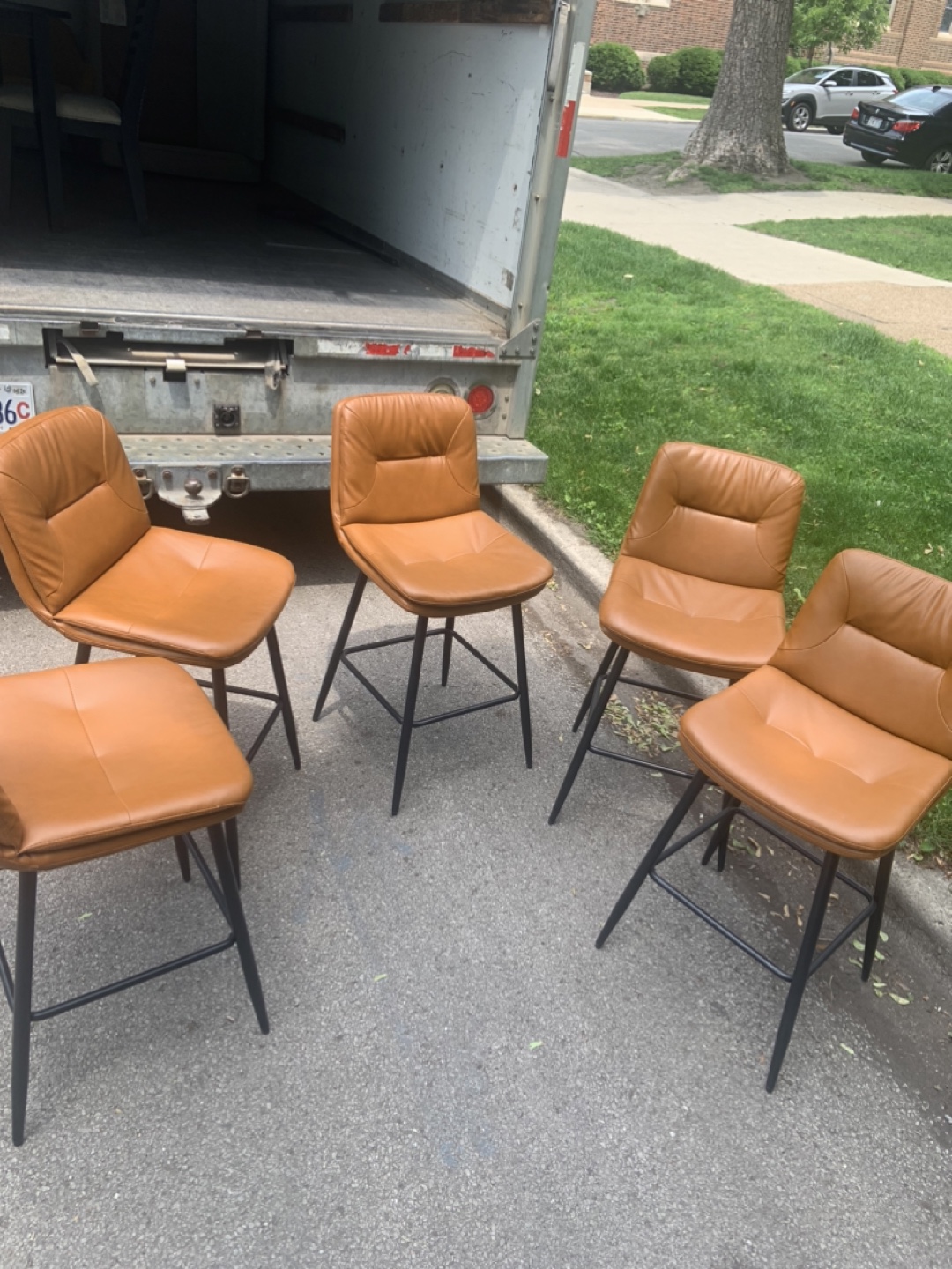 Set of 5 Modern Barstools