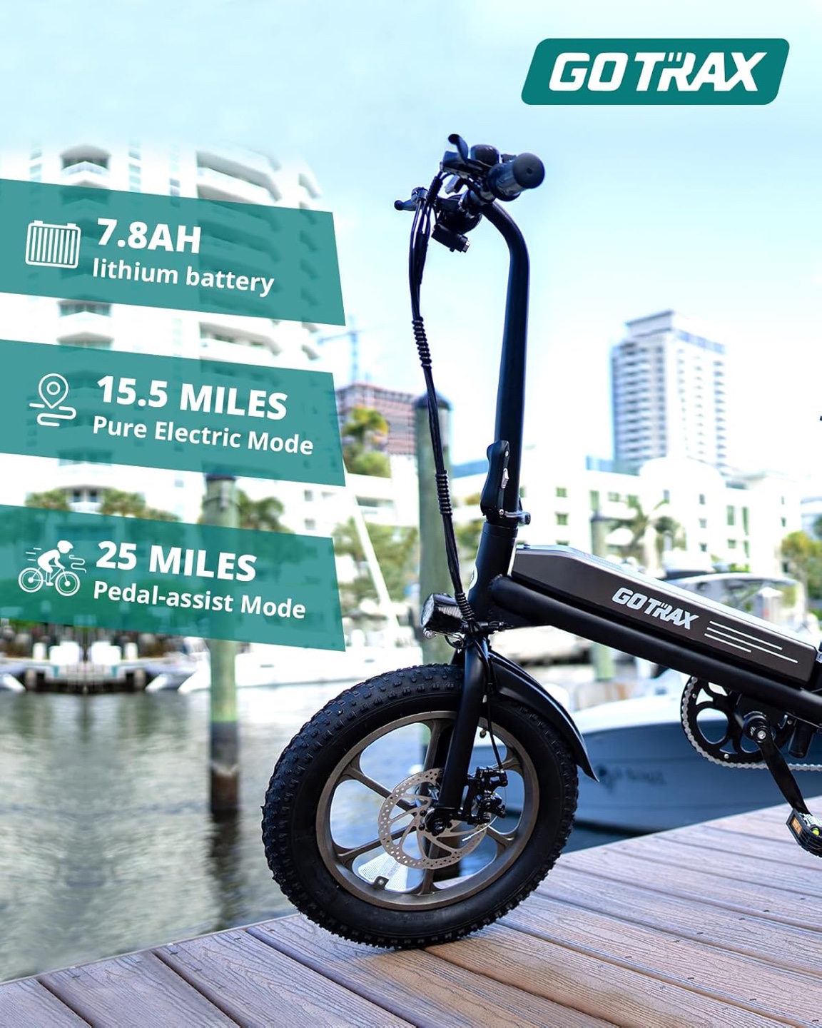 GoTrax Electric Bike - photo 4