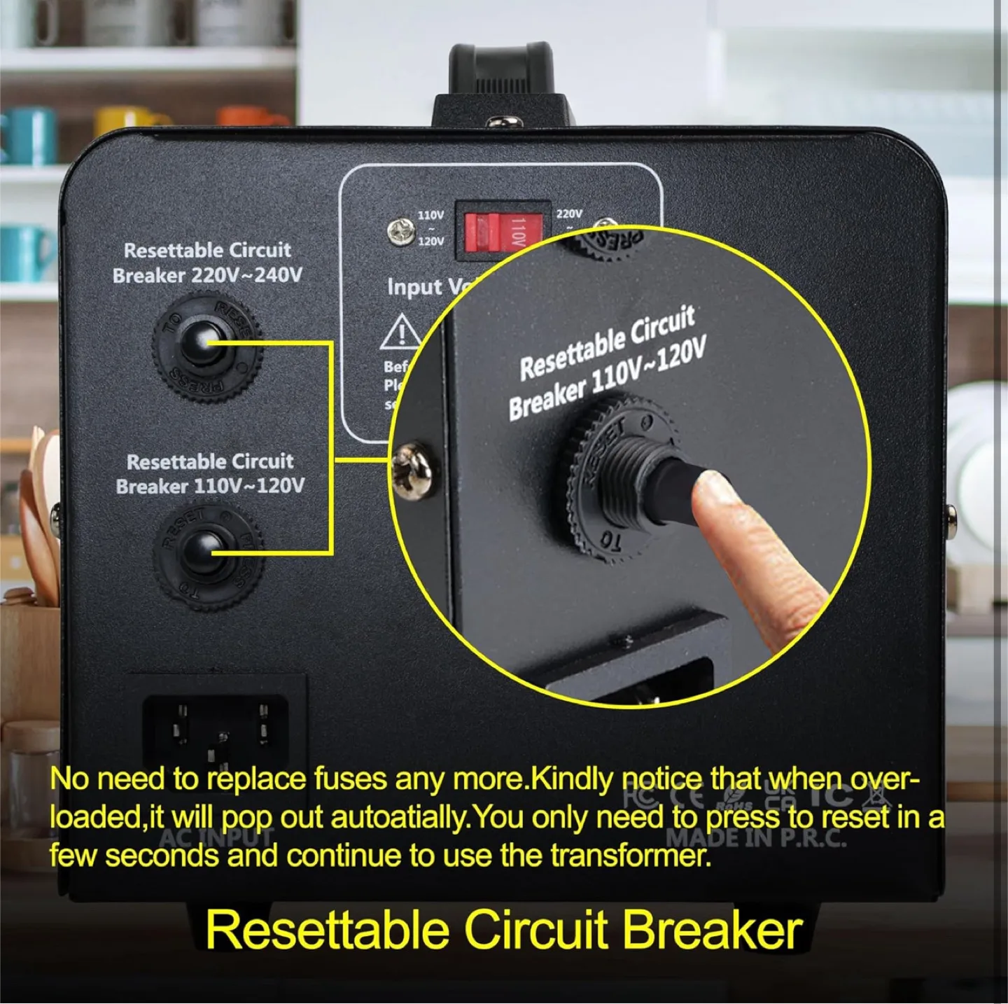 Yinleader Step Up & Step Down Voltage Transformer image indicator(3)