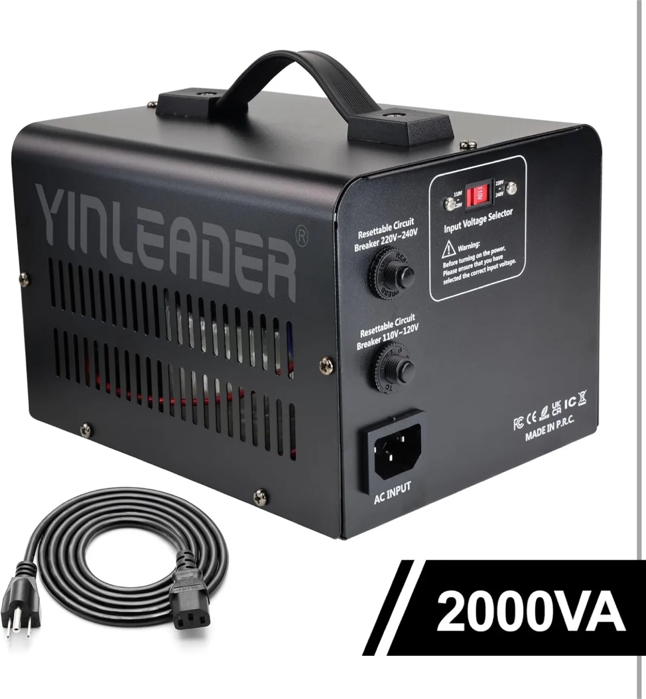 Yinleader Step Up & Step Down Voltage Transformer image indicator(8)