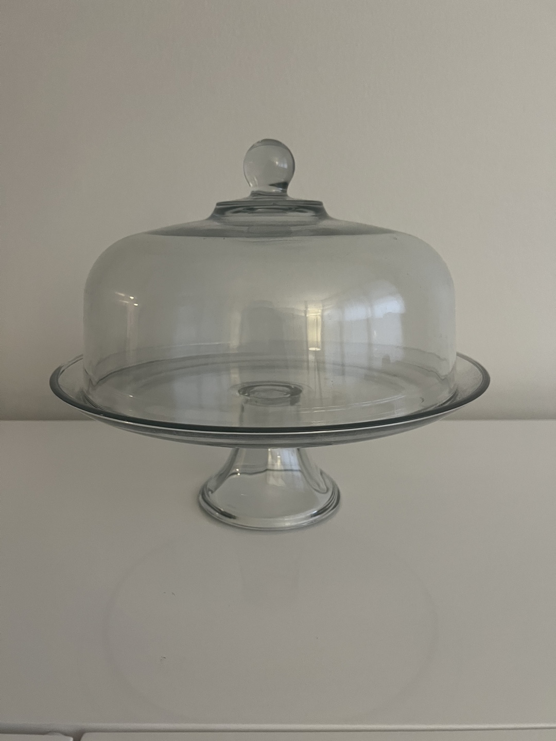 GLASS DOMED CAKE PLATE/PUNCH BOWL FROM WILLIAMS SONOMA