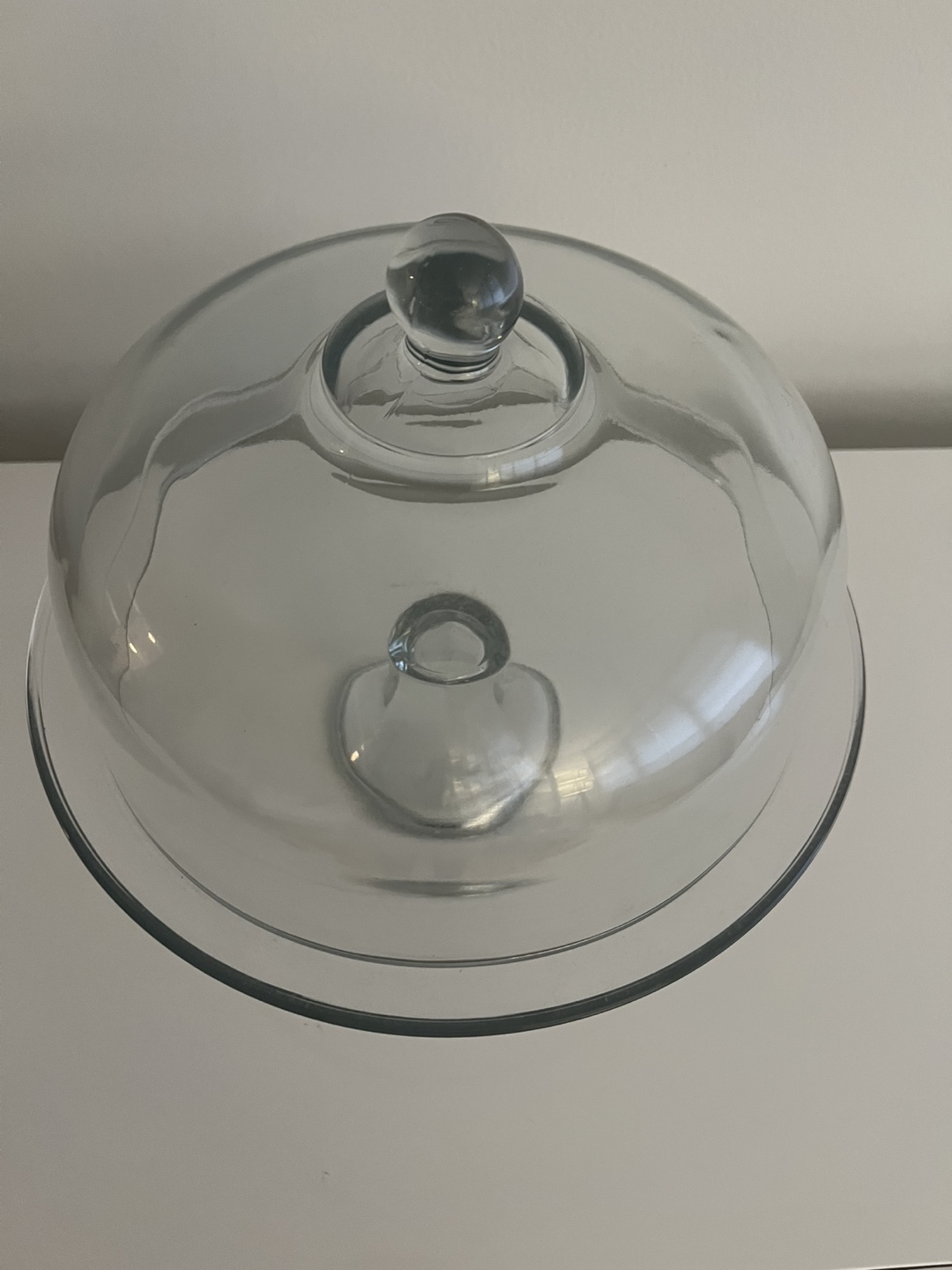 GLASS DOMED CAKE PLATE/PUNCH BOWL FROM WILLIAMS SONOMA - photo 2