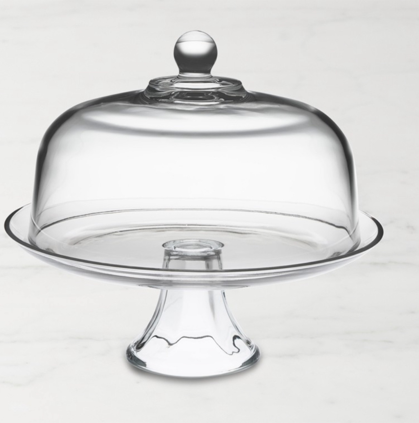 GLASS DOMED CAKE PLATE/PUNCH BOWL FROM WILLIAMS SONOMA - photo 3