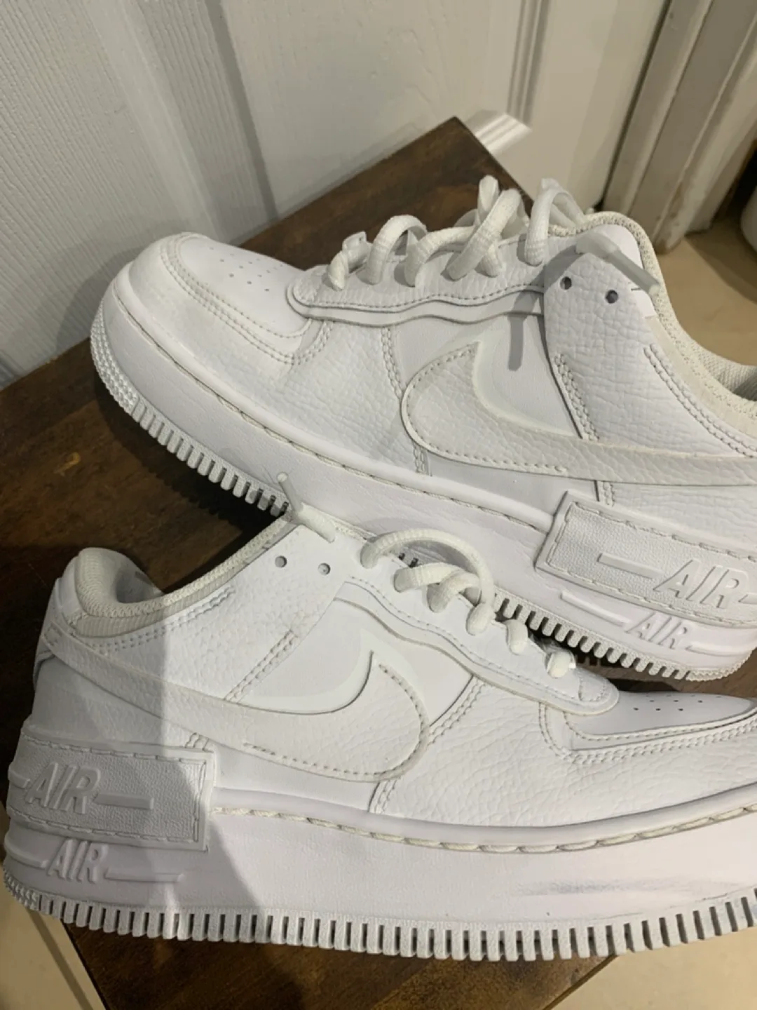 White Nike Air Force 1 Sneakers thumbnail