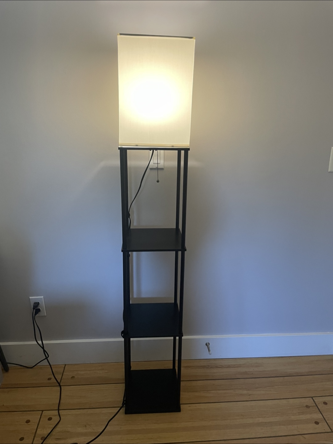 Floor Lamp with 3 Shelves & 3 Light Settings - photo 2