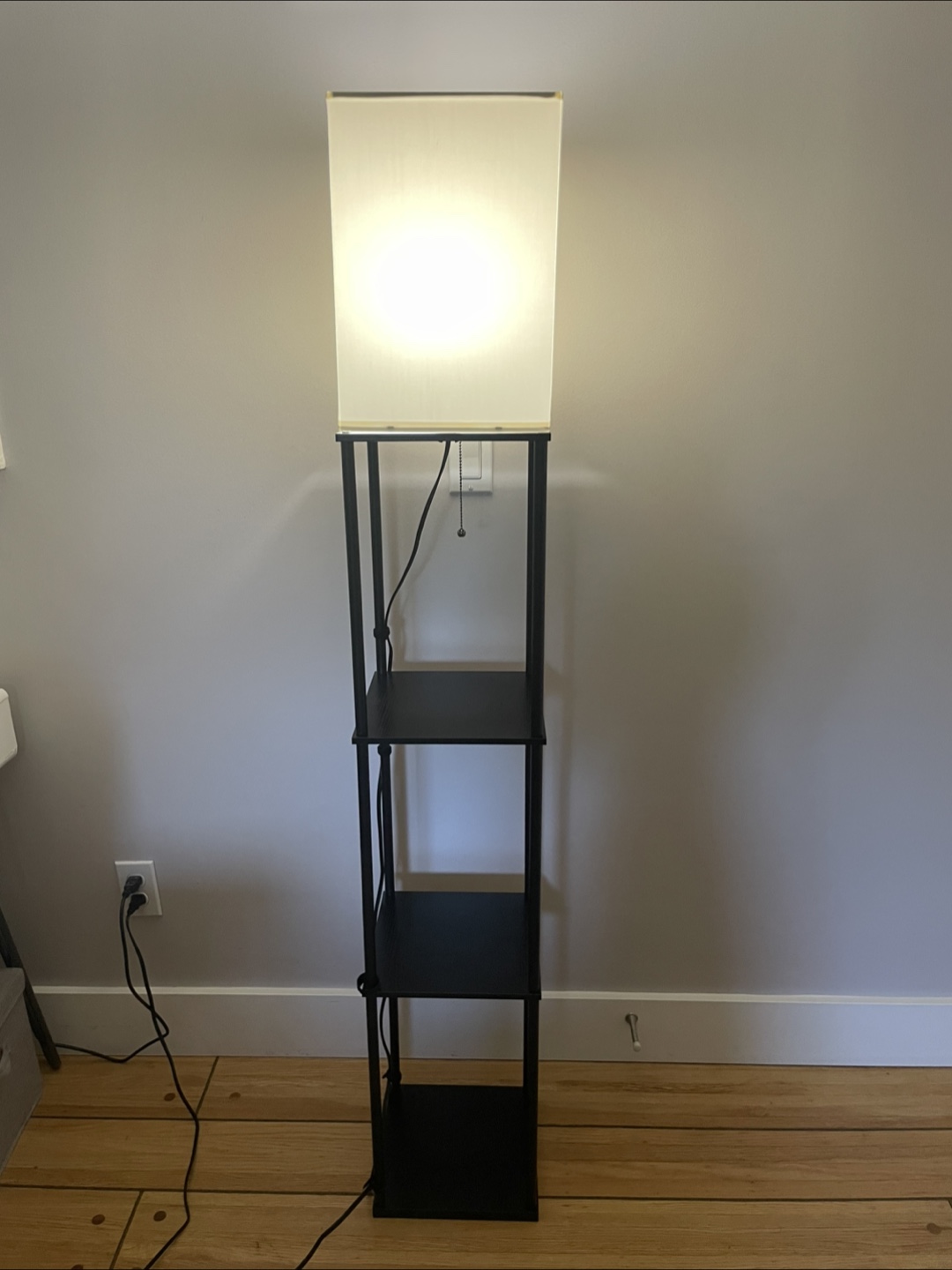 Floor Lamp with 3 Shelves & 3 Light Settings - photo 3