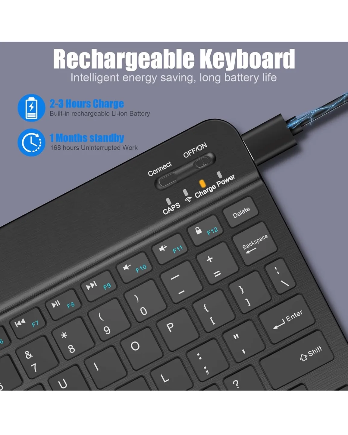 Wireless Bluetooth Keyboard image indicator(2)