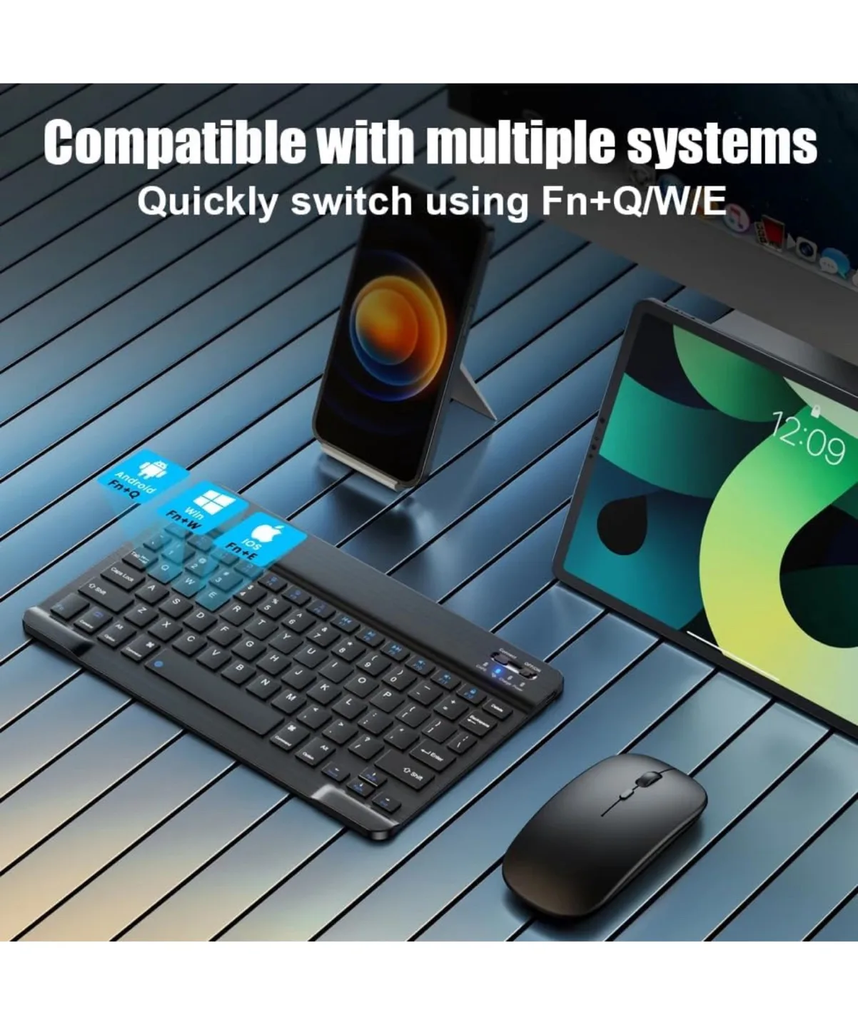 Wireless Bluetooth Keyboard image indicator(4)
