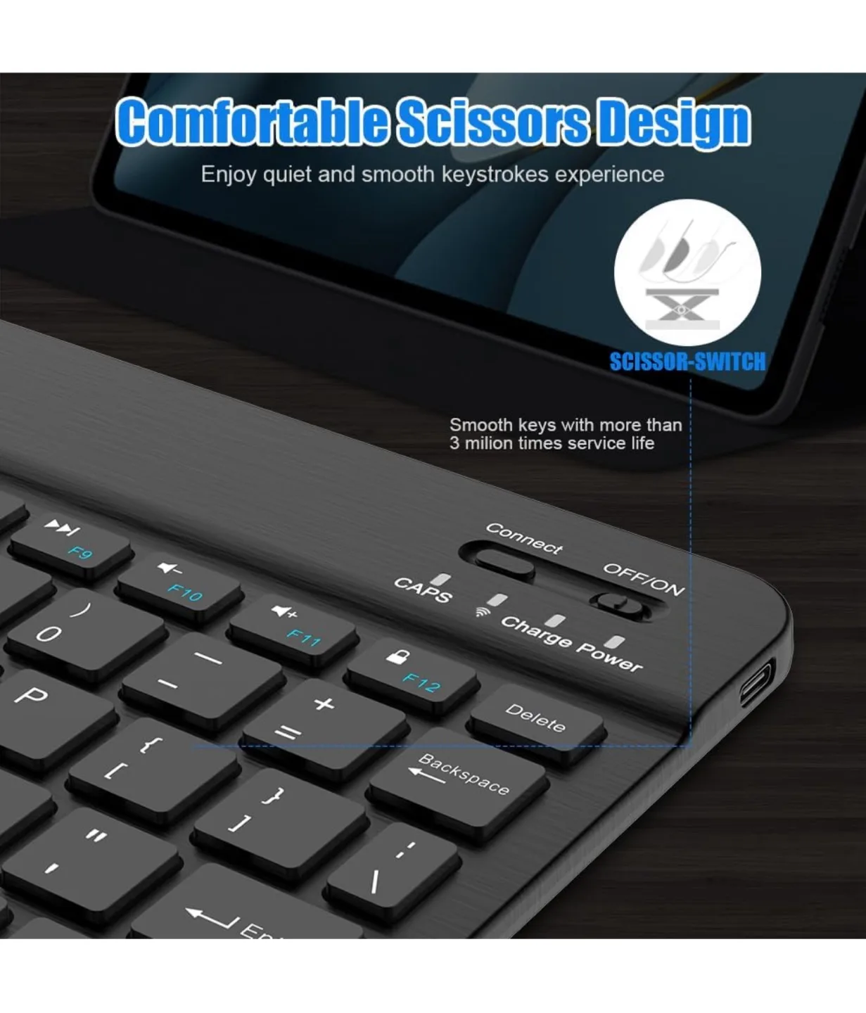 Wireless Bluetooth Keyboard image indicator(6)