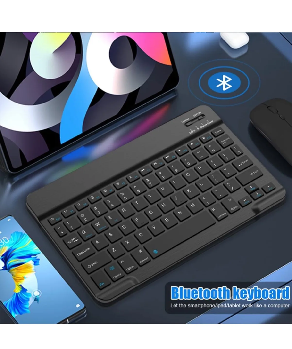 Wireless Bluetooth Keyboard image indicator(5)