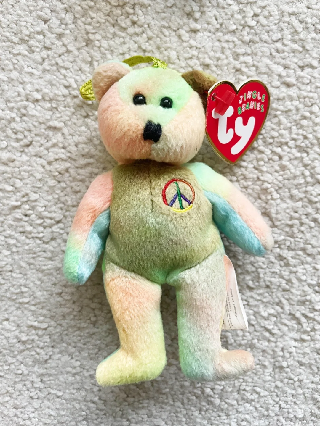 Ty Beanie Baby Peace Bear thumbnail