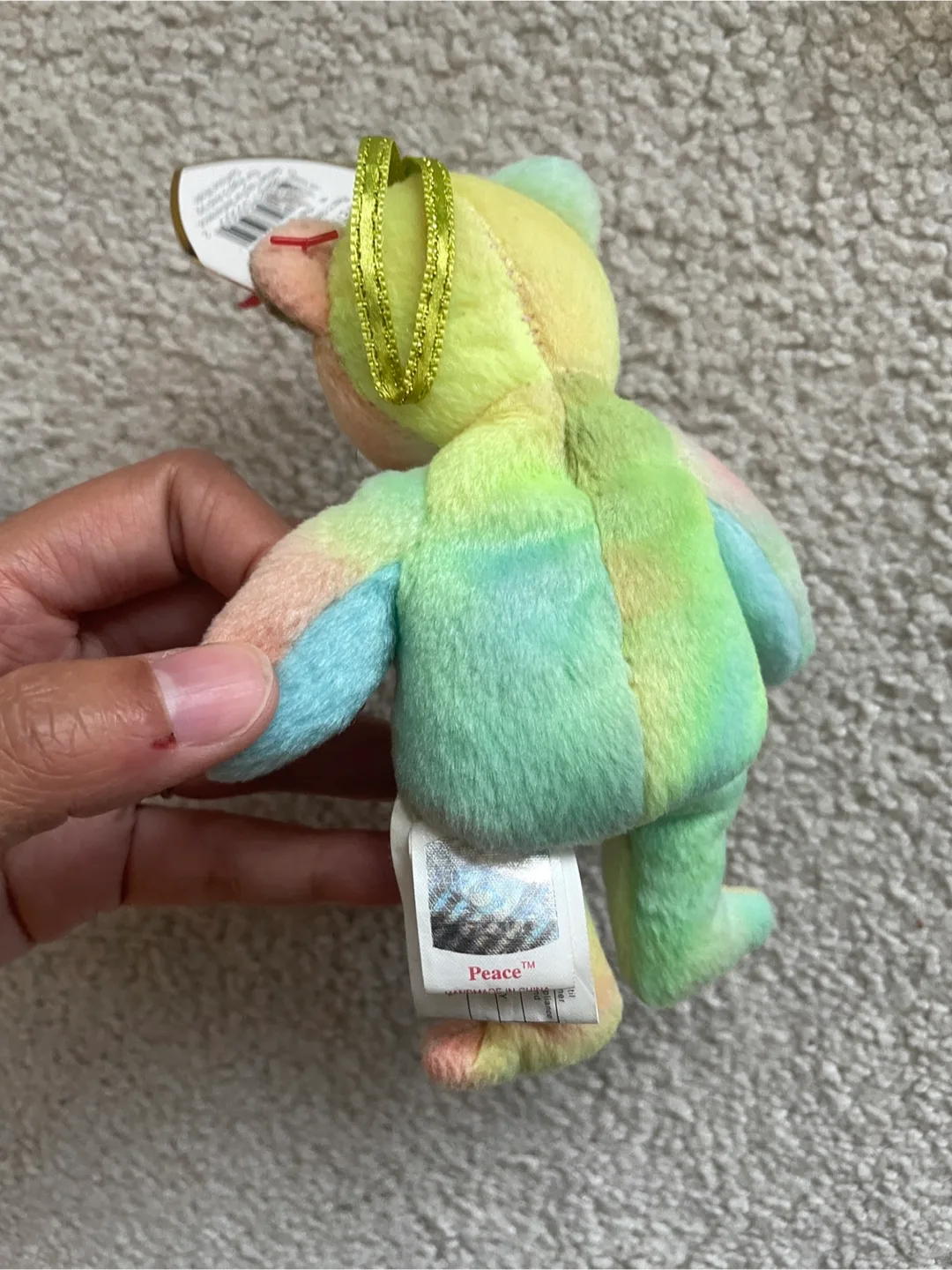 Ty Beanie Baby Peace Bear image indicator(3)