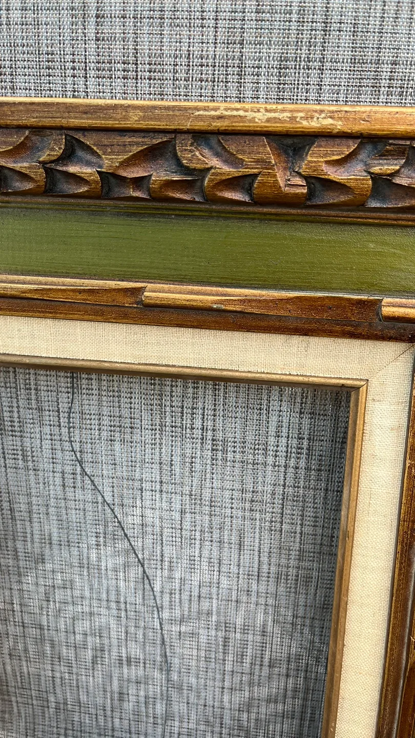 Vintage mid-Century Carved Mexican Frame image indicator(2)