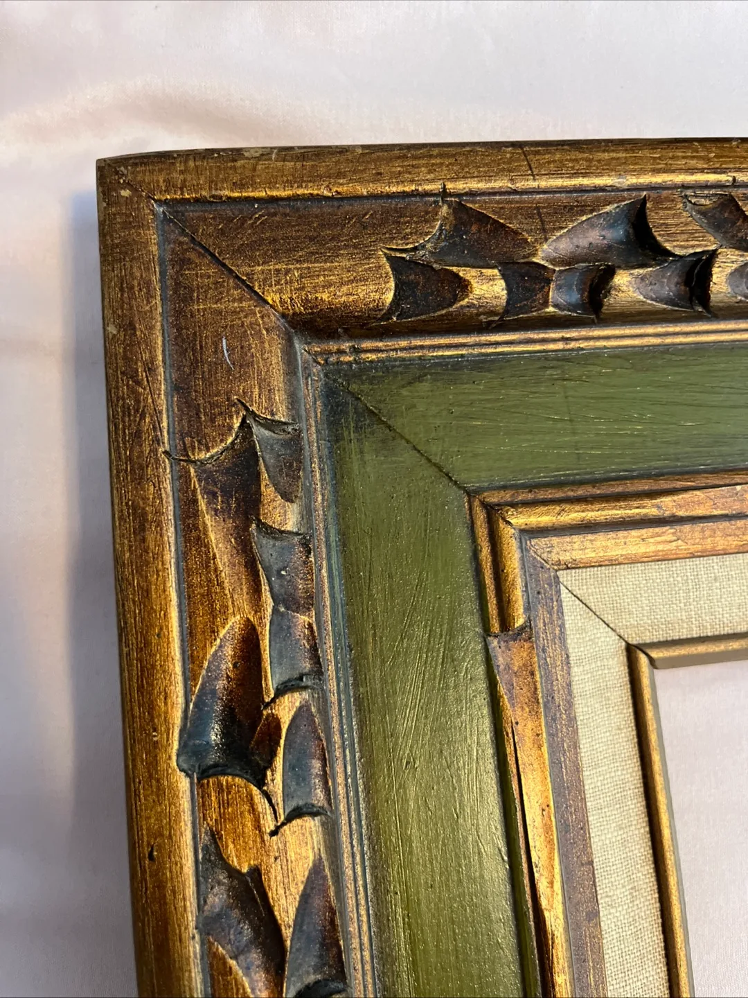 Vintage mid-Century Carved Mexican Frame image indicator(5)