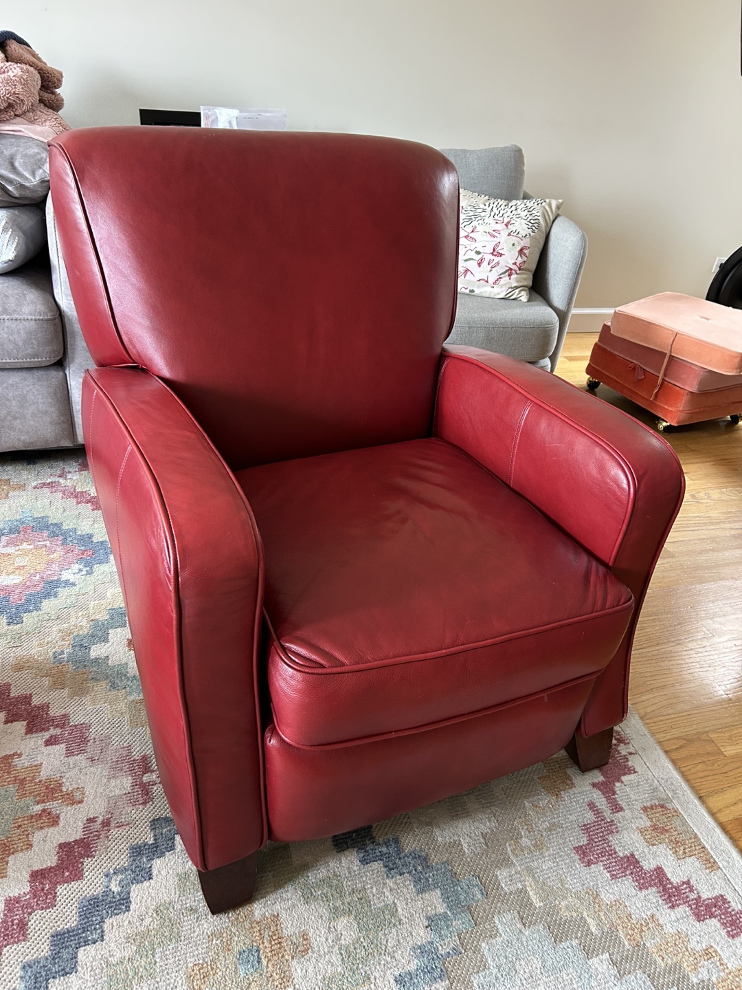 Red Leather Recliner