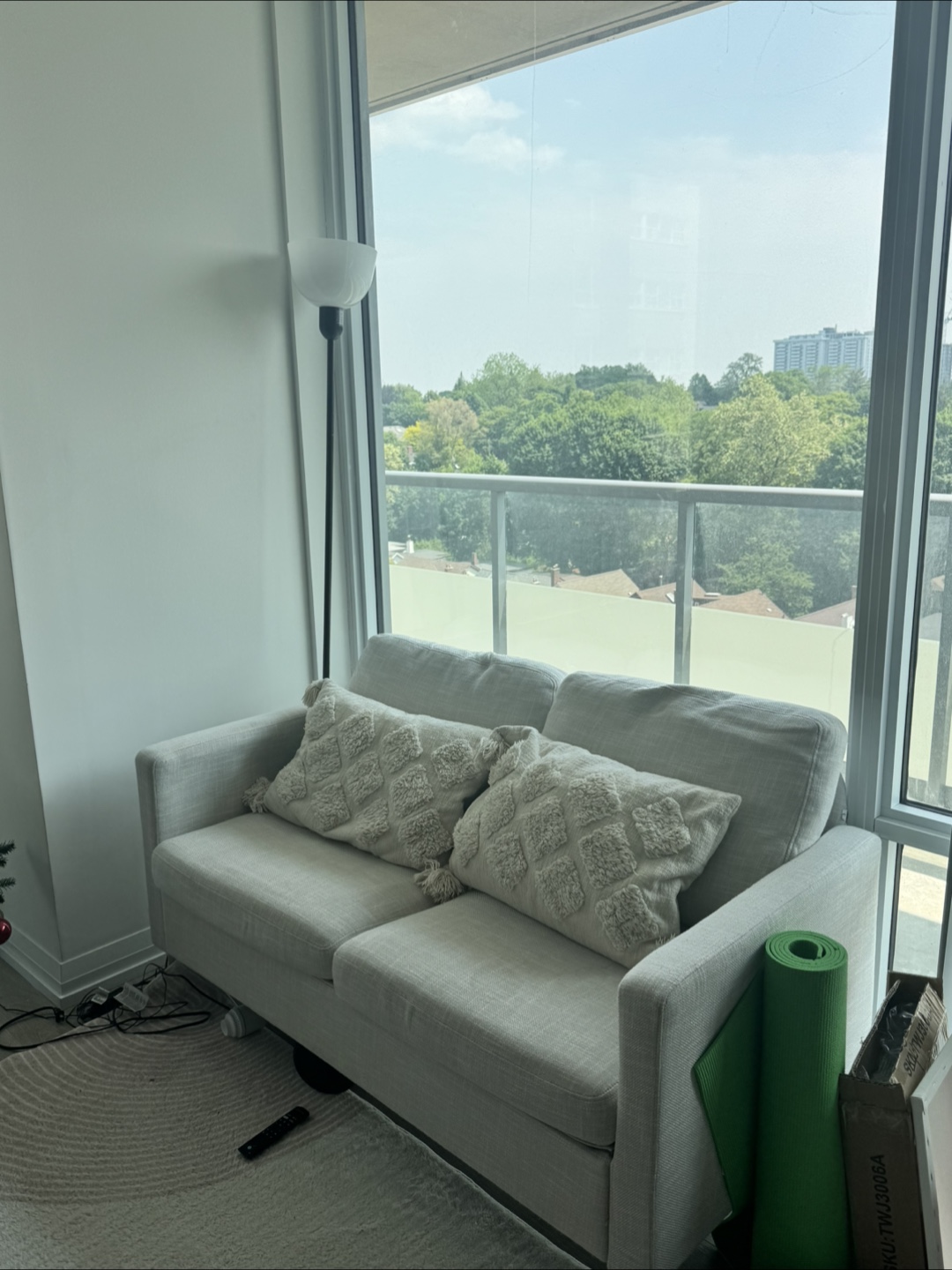 moving sale! Cream White Loveseat