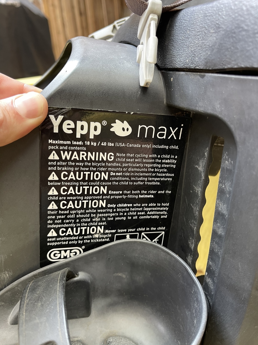 Yepp Maxi Child Bicycle Seat - photo 3