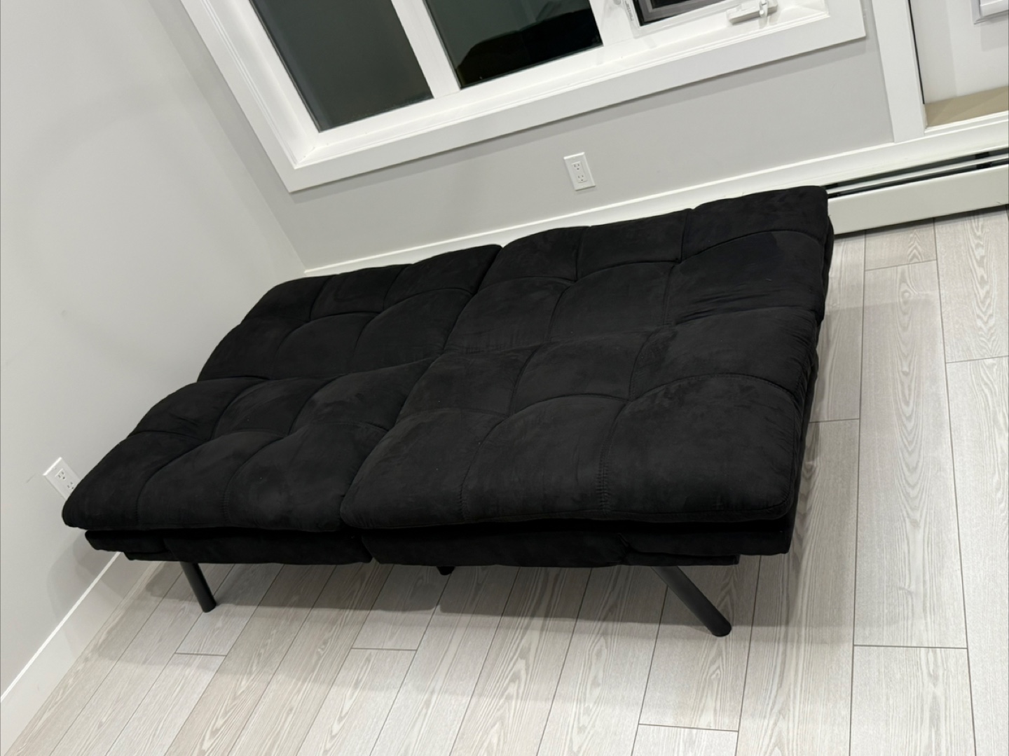 Black Futon (Convertible Sofa to twin bed) - photo 4