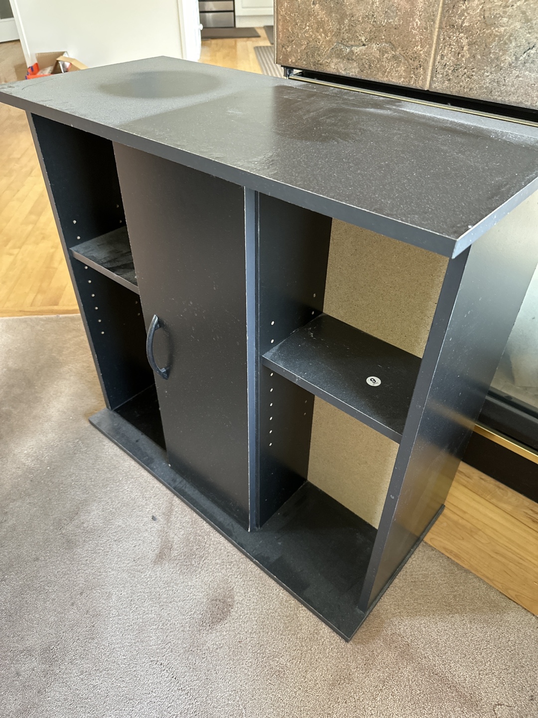 Black cabinet for 20 gallon fish tank