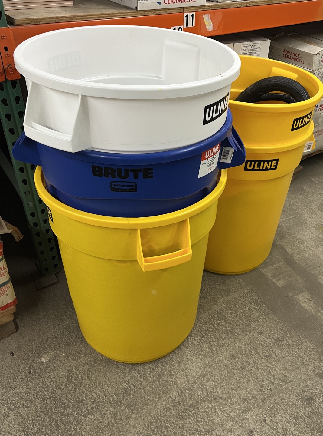 Set of Uline Storage Containers