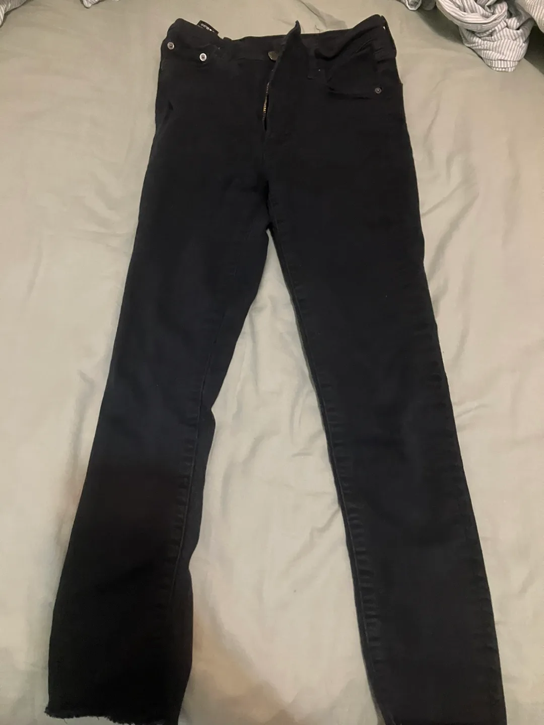 Black Denim Jeans Size 26 thumbnail