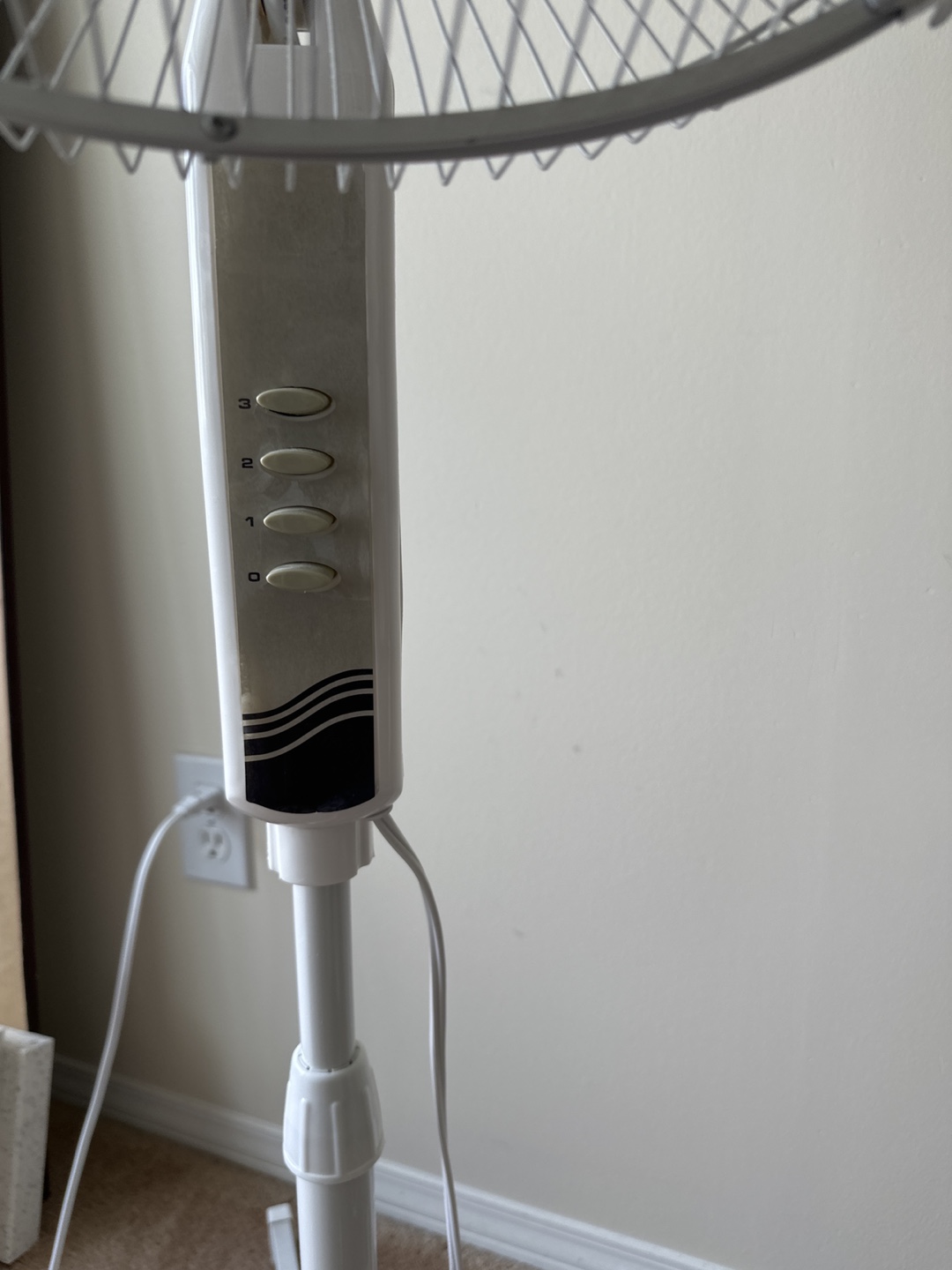 White Standing Fan - photo 2