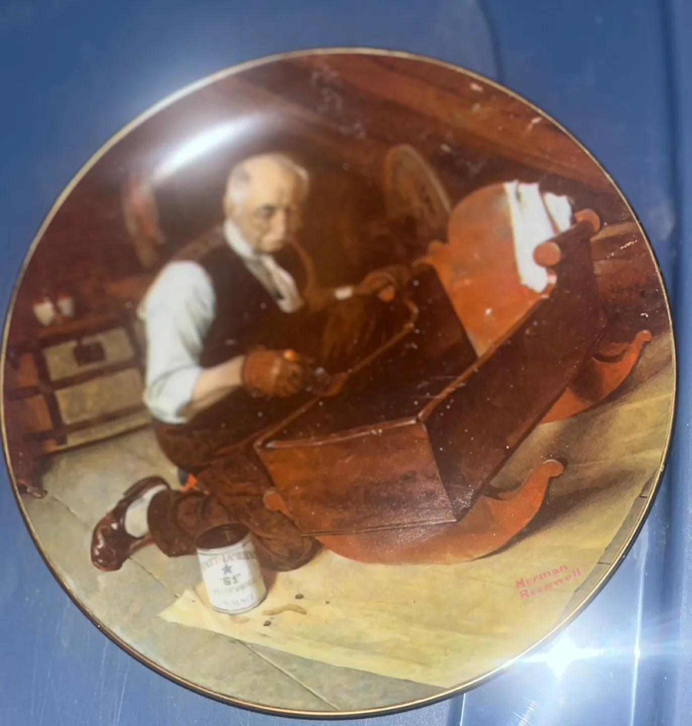 Norman Rockwell Knowles China Plate thumbnail