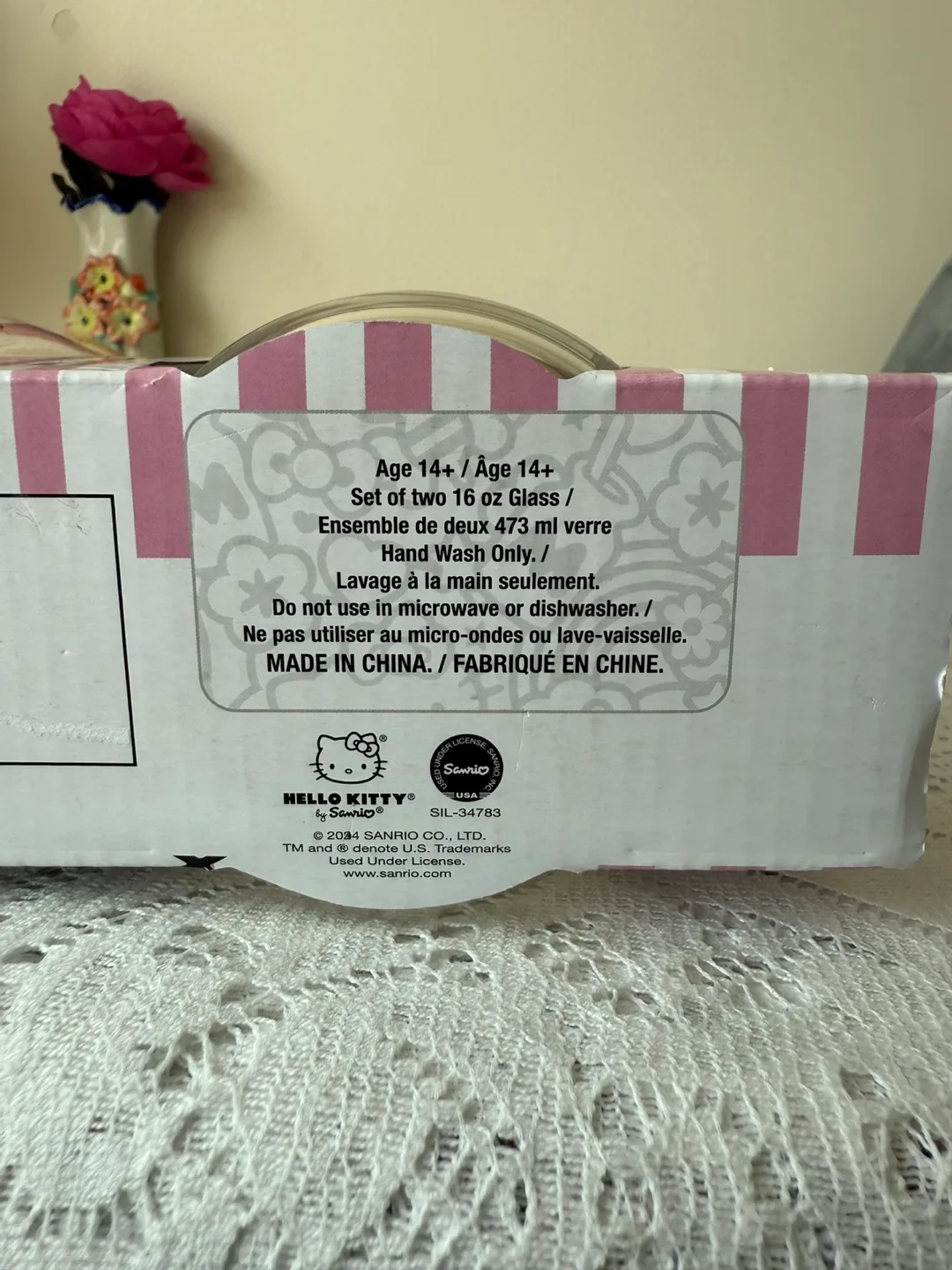 💗 Hello Kitty Glass Jar Gift Set 🆕(Authentic) image indicator(9)