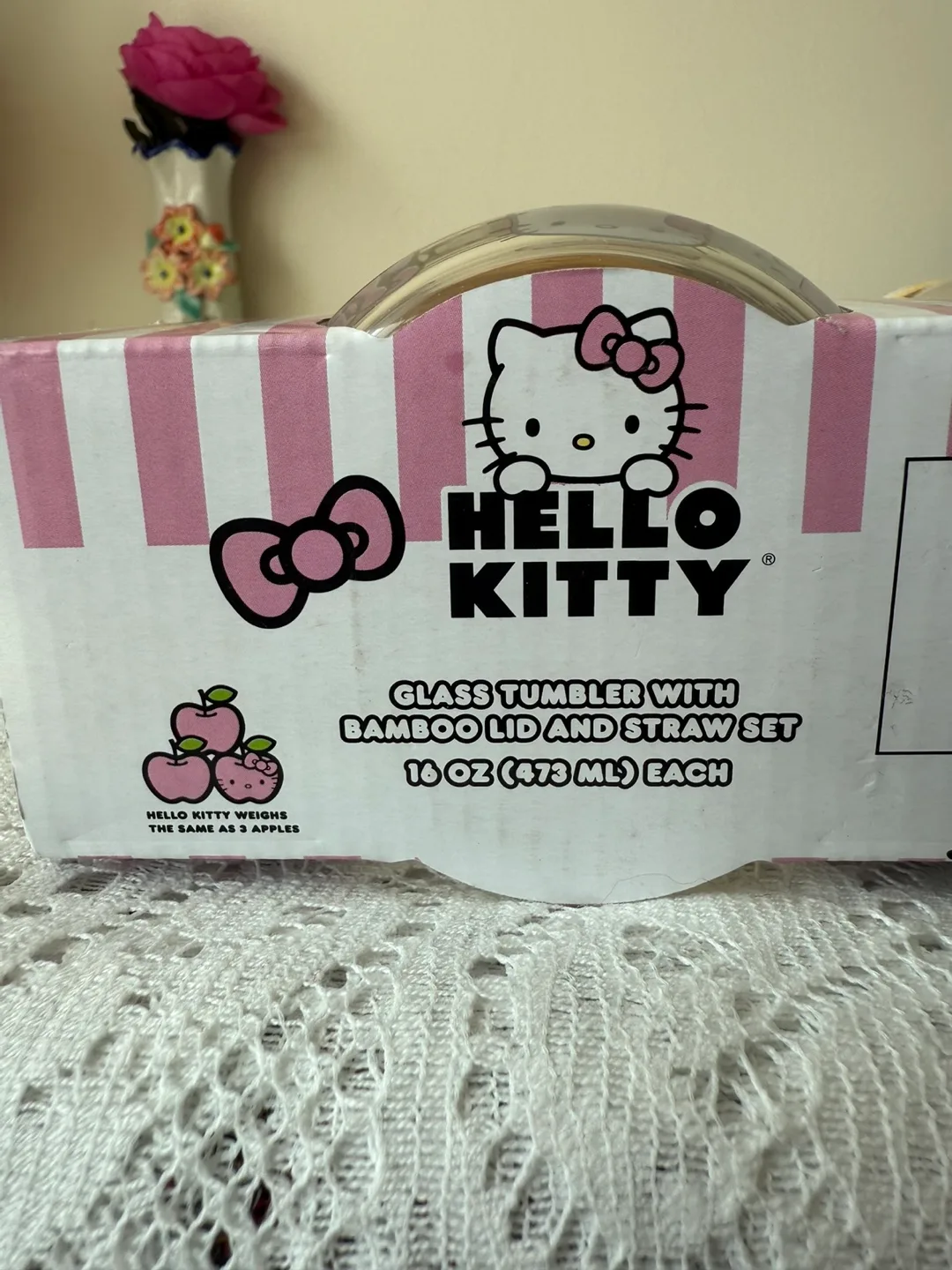 💗 Hello Kitty Glass Jar Gift Set 🆕(Authentic) image indicator(8)