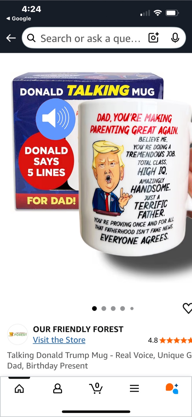 Donald Trump Talking Mug