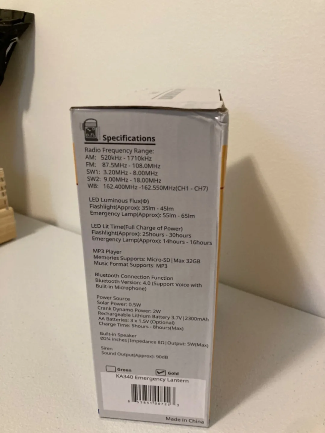 Kaito KA340 Emergency Lantern image indicator(4)