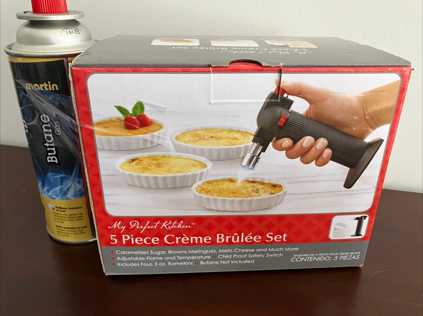 My Perfect Kitchen 5 Piece Creme Brulee Set with Butane Gas thumbnail