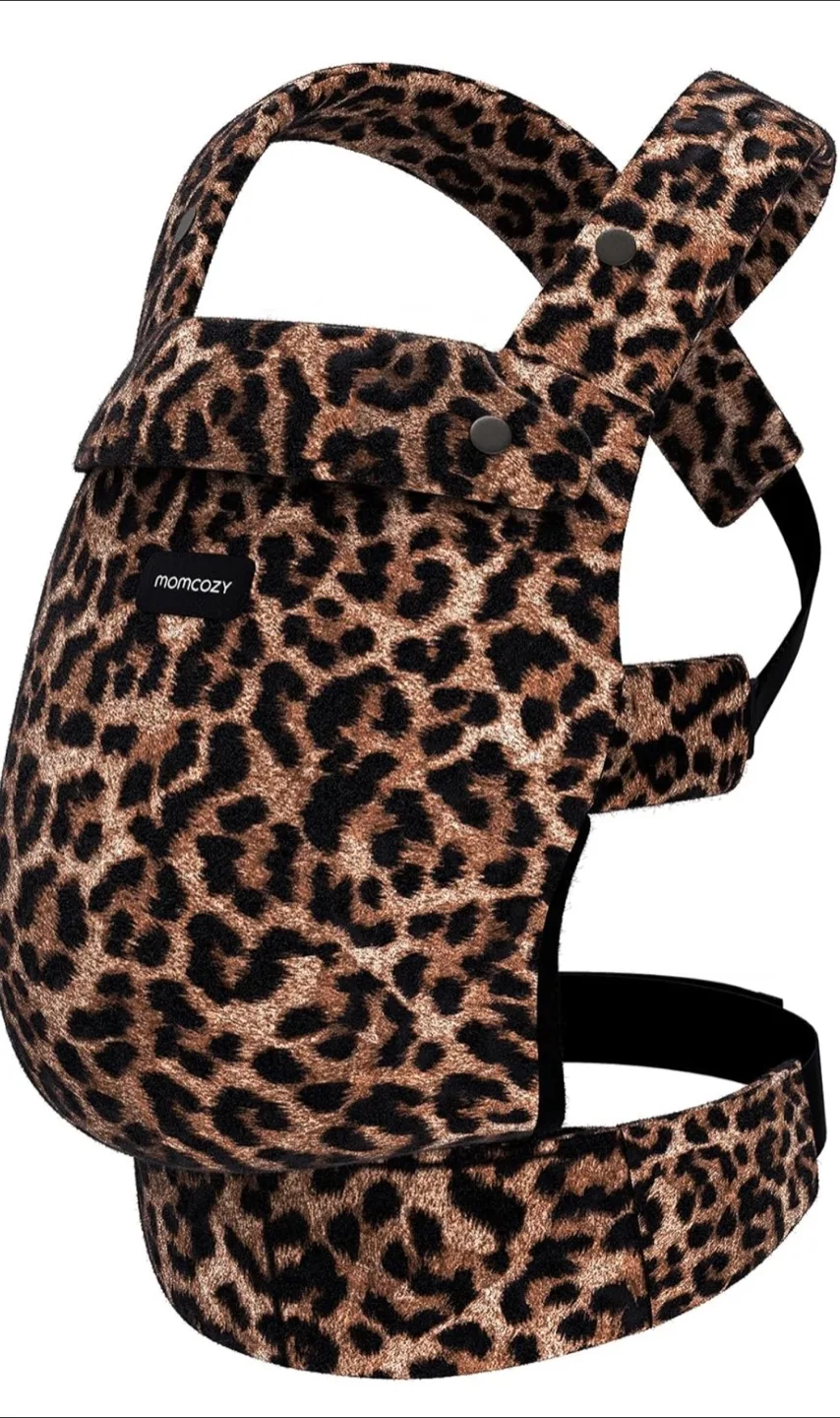 Ergonomic Baby Carrier, Leopard Print thumbnail