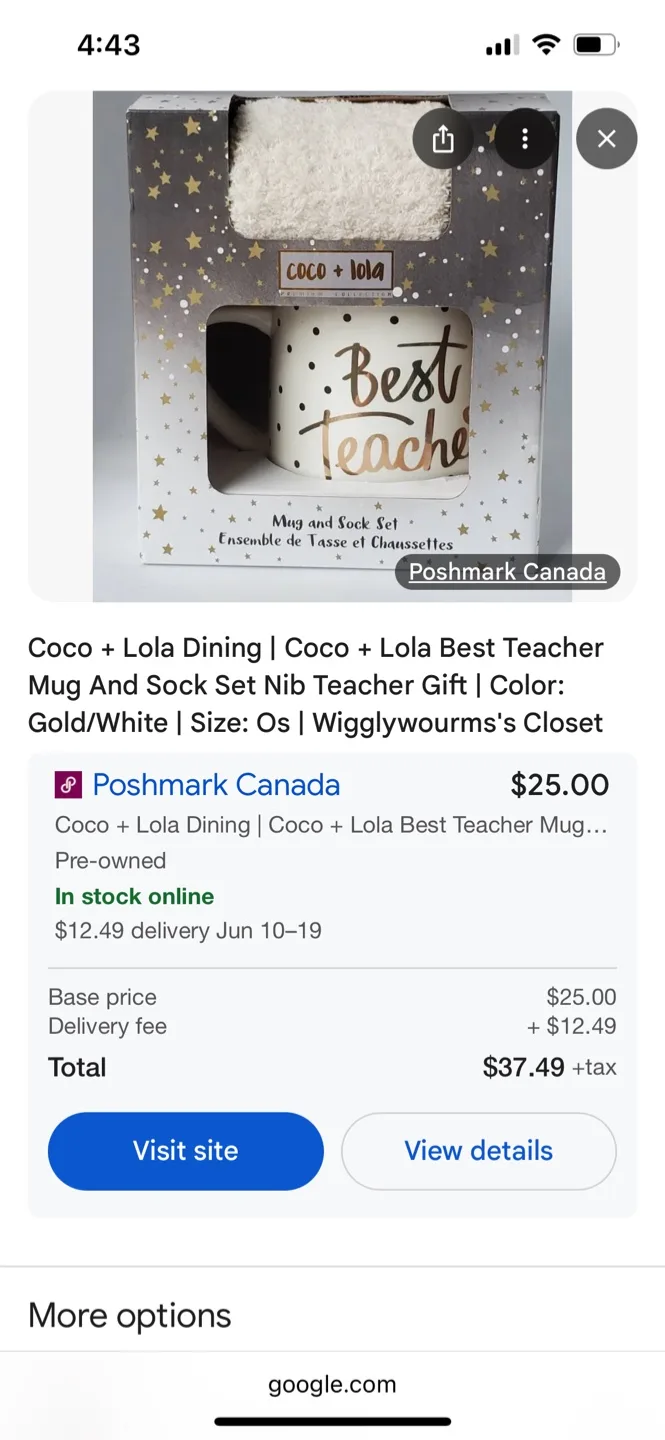 NEW Coco + Lola Coffee Mug, Eye Mask and Sock Gift Set image indicator(5)