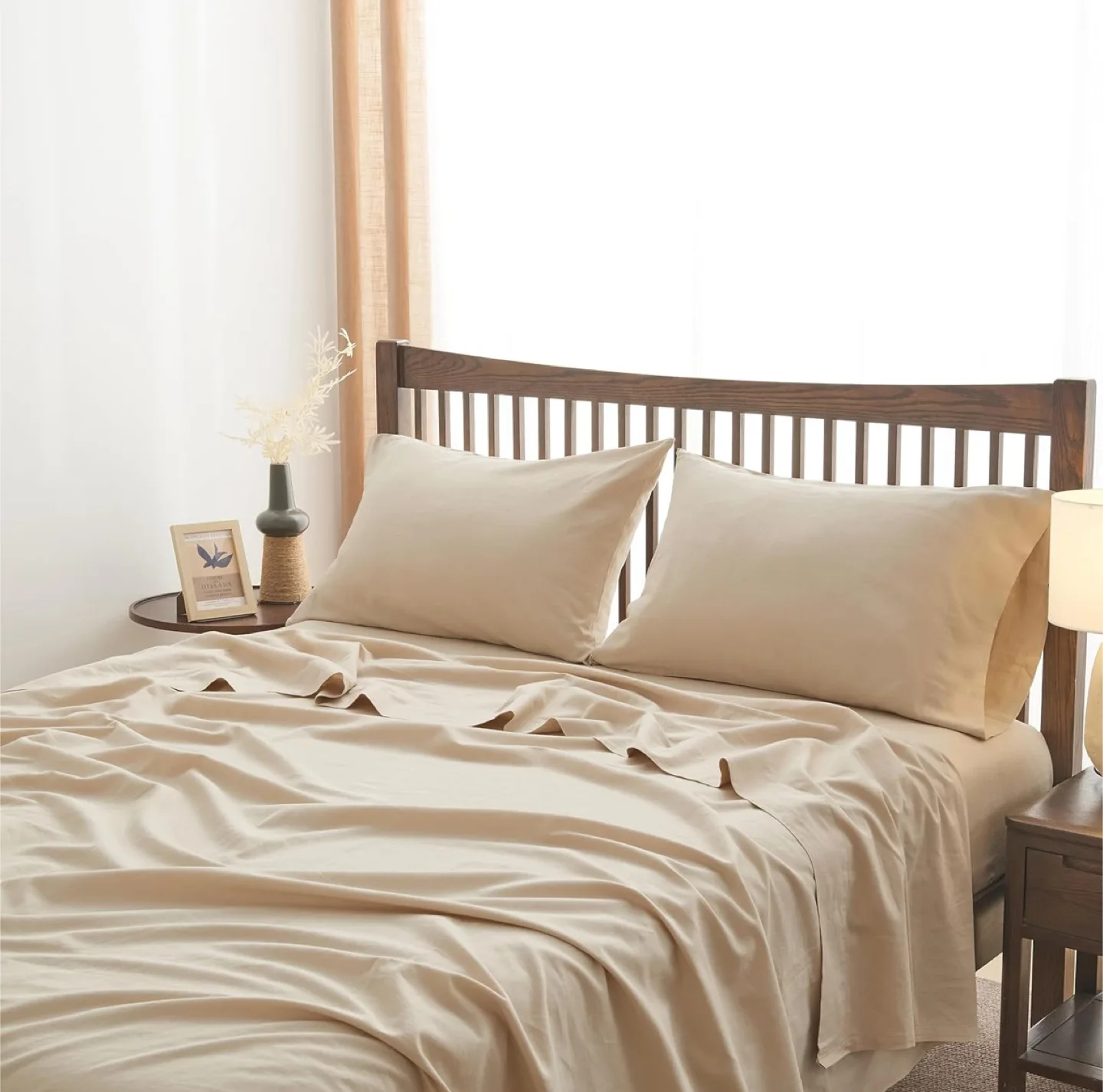 Linen Queen Bed Sheet Set image indicator(8)