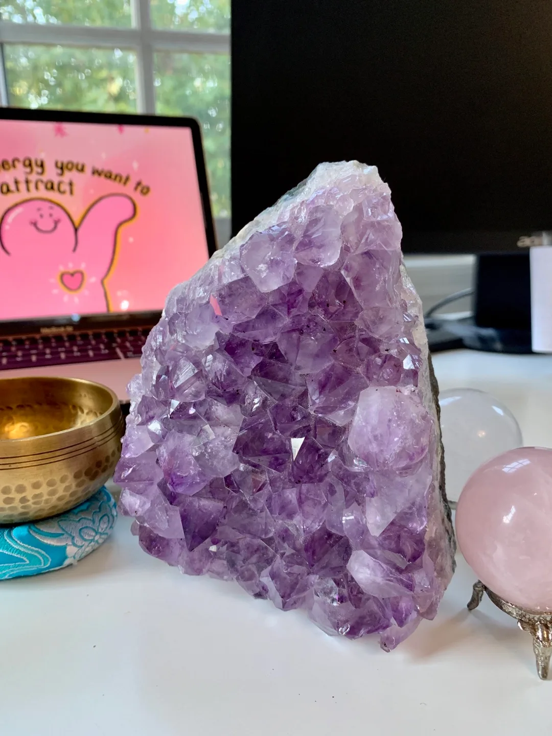 MOVING Sale! Natural Amethyst Cluster 1.9KG thumbnail