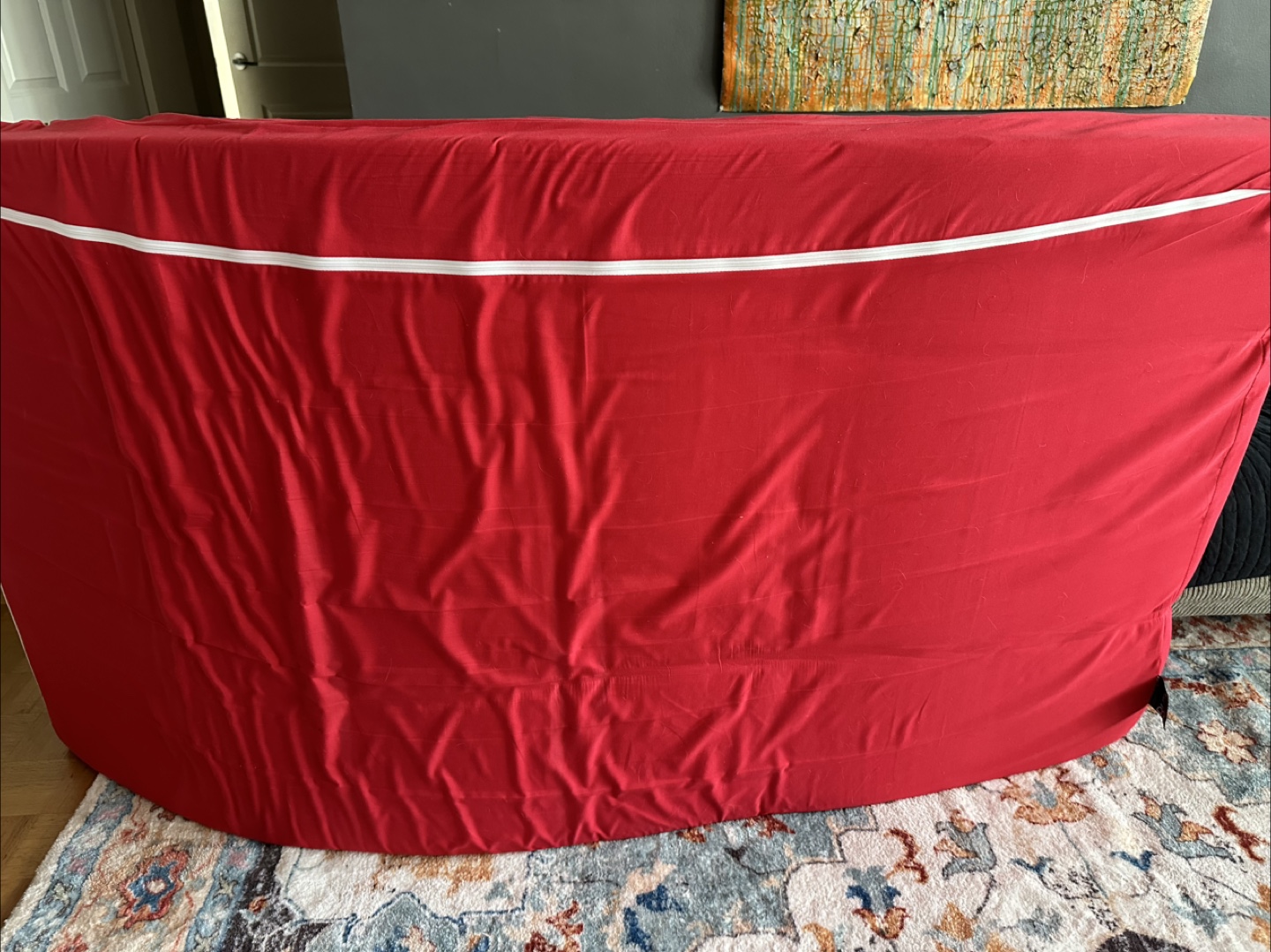 Twin Foam Mattress with mattress cover - photo 3